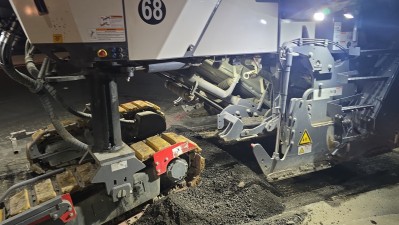 Crews performing milling operations at US 301 and Pine Avenue (April 2026 photo)