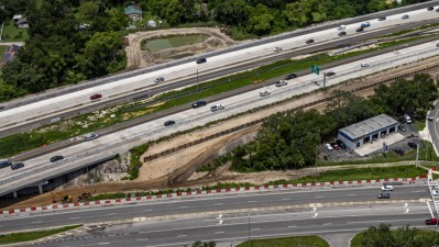 Image of I-75 travel lanes showing widening just north of US 301 (Photo July 2026)