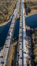 Image of I-75 bridge widening over the Tampa Bypass Canal (Photo February 2026)