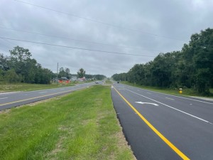 New asphalt and pavement markings (9-9-2025 photo)