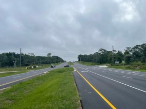 New asphalt and pavement markings (9-9-2025 photo)