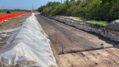 Looking south at 4th Street N at soil stabilization (May 2026 photo)