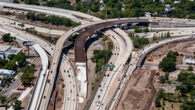 Image of Downtown Tampa Interchange (I-275/I-4) showing new ramp from SB I-275 to EB I-4 (April 2026)