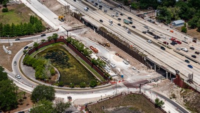 Image of 14th and 15th streets to the north of I-4 under construction (Photo May 2026)