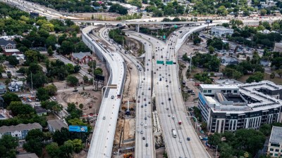 Image of I-4 and I-275 interchange showing new ramps to Downtown Tampa looking north (Photo May 2026)