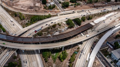 Image of I-4 and I-275 interchange showing new ramp from southbound I-275 to eastbound I-4 (Photo May 2026)