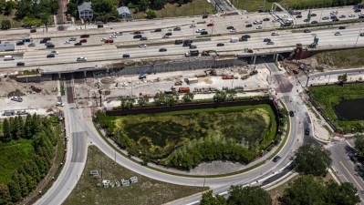 Image of 14th and 15th streets to the north of I-4 under construction (Photo June 2026)