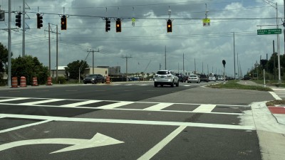 New traffic signal at US 301 and Shady Preserve Drive in Riverview (Photo July 2026)