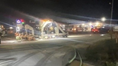 SR 39 at Trapnell Road showing concrete grinding operations (Photo June 2026)