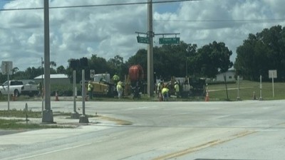 SR 39 at Trapnell Road looking south showing conduit installation work (Photo May 2026)