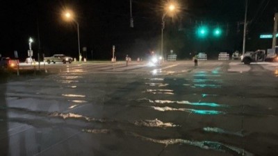 SR 39 at Trapnell Road showing concrete grinding operations (Photo June 2026)