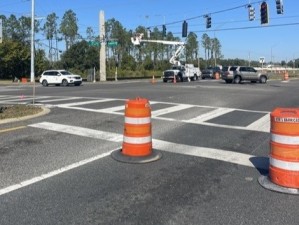SR 39 Intersection Pavement Reconstruction at Trapnell Road (November 2025)