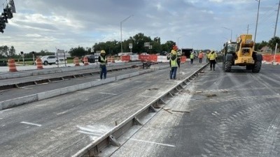 SR 39 at Trapnell Road preparing roadway for concrete (April 2026)