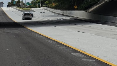 Looking eastbound on I-175 at recently completed Concrete Pavement Repairs Project (March 2026 photo)