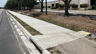 New sidewalk installed along US 301 looking south (May 2026)