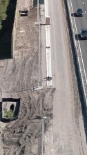 Image showing construction activities along westbound I-4 after SR 574 (MLK) entrance ramp (Photo March 2026)