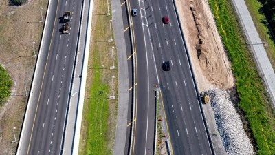 Westbound SR 60 widening from Spruce St/TIA to Memorial Highway (May 2023)