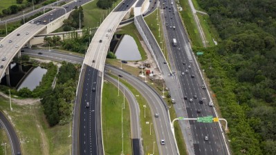Westbound SR 60 widening from Spruce St/TIA to Memorial Highway (June 2025)