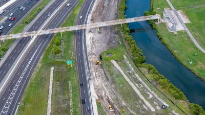 Westbound SR 60 widening from Spruce St/TIA to Memorial Highway (June 2023)