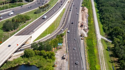 Westbound SR 60 widening from Spruce St/TIA to Memorial Highway (June 2023)