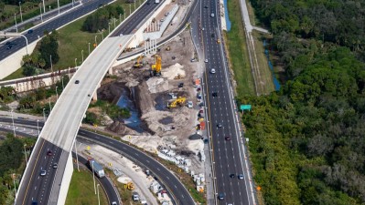 Westbound SR 60 widening from Spruce St/TIA to Memorial Highway (January 2024)