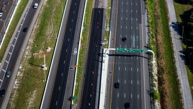 Westbound SR 60 widening from Spruce St/TIA to Memorial Highway (November 2025)