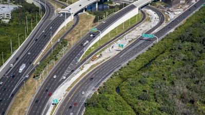 Westbound SR 60 widening from Spruce St/TIA to Memorial Highway (November 2023)
