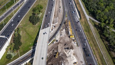 Westbound SR 60 widening from Spruce St/TIA to Memorial Highway (December 2023)