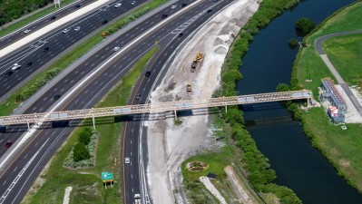 Westbound SR 60 widening from Spruce St/TIA to Memorial Highway (July 2023)