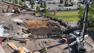 Image showing box culvert installation work along Lemon Street (Photo July 2026)