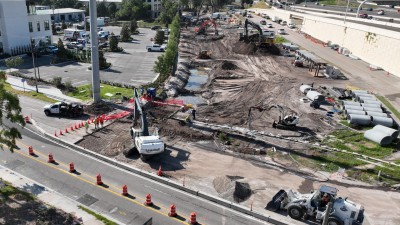 Image showing watermain installation work to the south of Cypress Street (Photo July 2026)