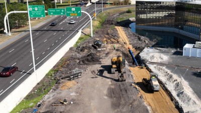 Image showing watermain installation work along SR 60 (Photo July 2026)