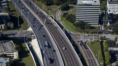 I-275 northbound and southbound over Westshore Boulevard (January 2026 photo)