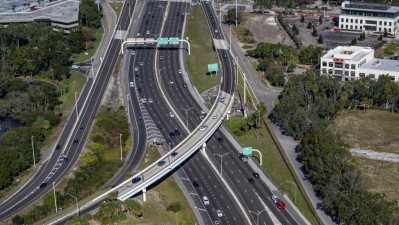 SR 60 (Memorial Hwy) eastbound and westbound lanes looking northeast (January 2026 photo)