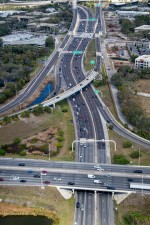 SR 60 (Memorial Hwy) at Tampa International Airport looking northeast (March 2026 photo)