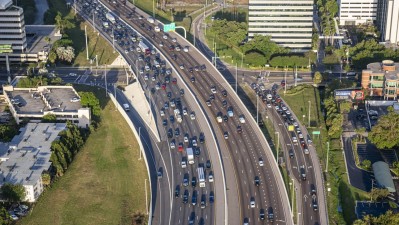 Image of northbound and southbound I-275 over West Shore Boulevard (Photo April 2026)