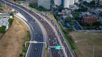 Image showing northbound and southbound I-275 travel lanes approaching West Shore Boulevard (Photo May 2026)