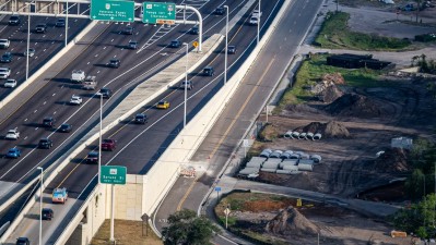 Image showing SR 60 (Memorial Highway) travel lanes to Tampa International Airport (Photo May 2026)