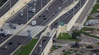 Image showing SR 60 (Memorial Highway) travel lanes and work activities along Lemon Street (Photo June 2026)