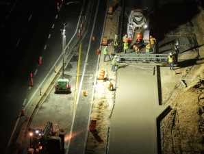 Night concrete pour (8-5-2026 photo)
