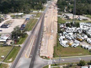 Looking north over US 301 from Cummer Road (10-15-2025 photo)