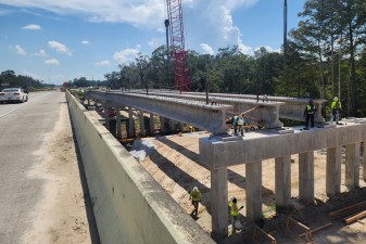 Beam number three set over the Withlacoochee River (8-18-2026 photo)