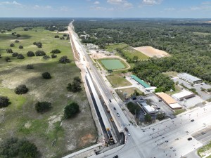 Looking south over US 301 at SR 50 (6-17-2026 photo)