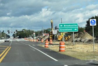 Work on the east side of US 301 just south of SR 50 (1-15-2026 photo)