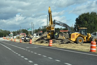 Work on the east side of US 301 just south of SR 50 (1-15-2026 photo)