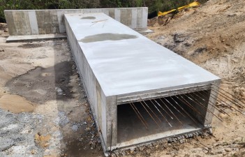 Box culvert construction (3-16-2026 photo)
