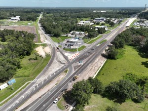 Looking northwest over US 301 at the US 98 intersection (7-15-2026 photo)