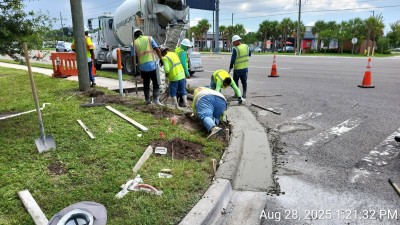 East Bay Drive Repaving from west of Belcher to east of US 19 (September 2025)