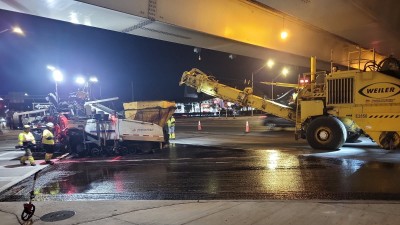 Paving Operations on East Bay Drive (February 2026 photo)