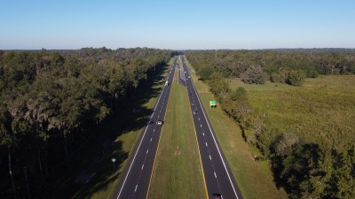 Looking west at completed resurfacing west of Landsdale Street (10-15-2025 photo)